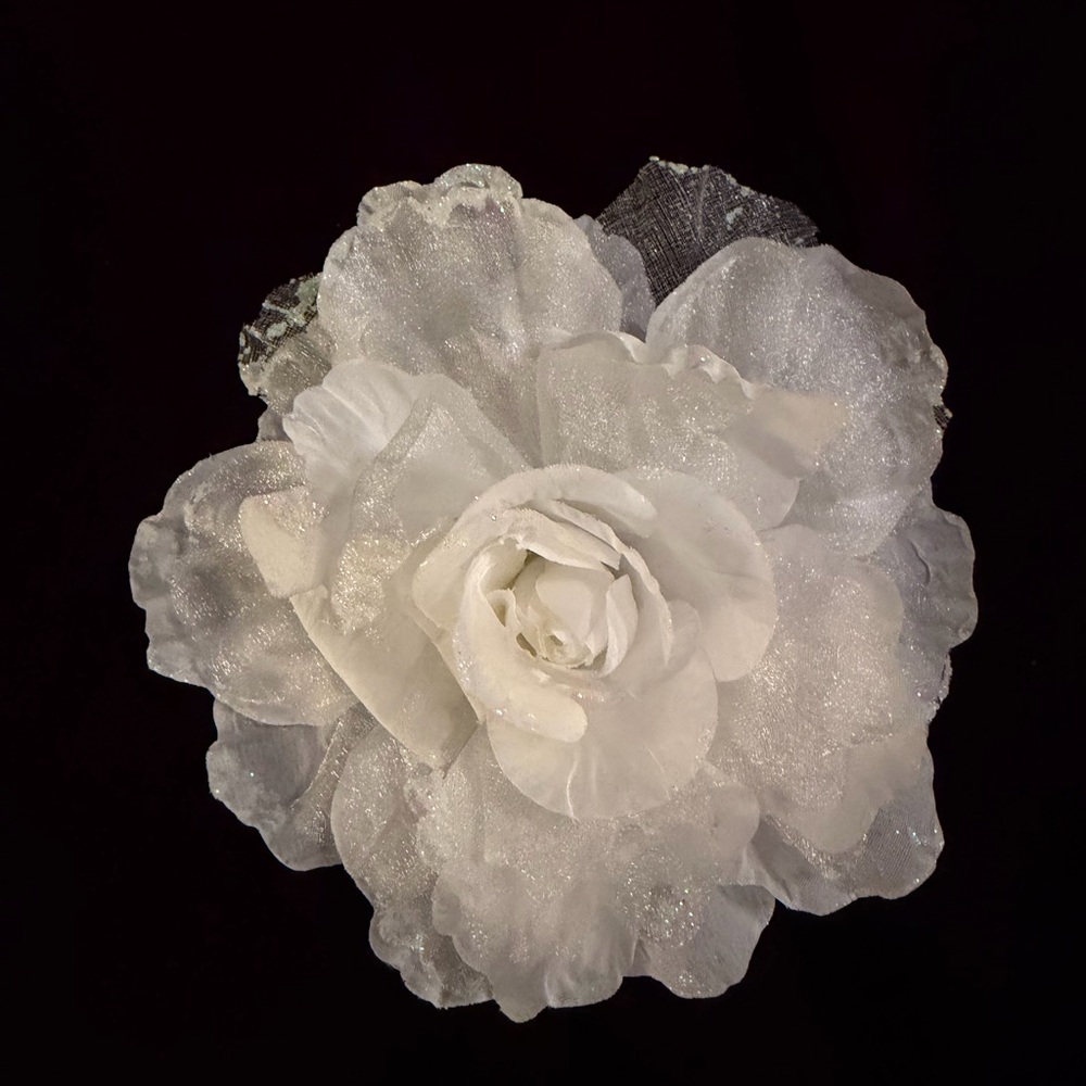 Elegant White Floral Lapel Pin or hair accessory! You choose. Make offer.